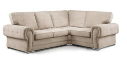 Chingford Full Back 2C1 Corner Sofa Beige - thumbnail 1