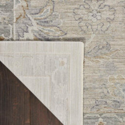 Light Grey Traditional Persian Bordered Floral Rug For Living Room Bedroom And Dining Room-239Cm X 315Cm - thumbnail 7