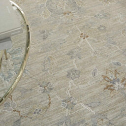 Light Grey Traditional Persian Bordered Floral Rug For Living Room Bedroom And Dining Room-239Cm X 315Cm - thumbnail 5