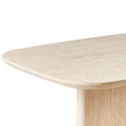 Beliani Dining Table Travers Travertine Effect 180 Cm 90 Cm - thumbnail 5