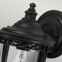 Feiss English Bridle 1 Light Exterior Wall Lantern, Clear Seeded Glass, Ip44 Rated, E27 Socket, 60W Max, Anti Corrosion - thumbnail 7