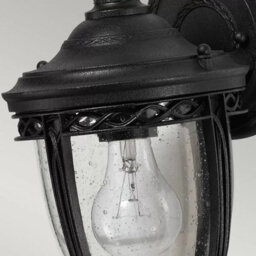 Feiss English Bridle 1 Light Exterior Wall Lantern, Clear Seeded Glass, Ip44 Rated, E27 Socket, 60W Max, Anti Corrosion - thumbnail 6