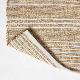 Homescapes Arlyn Natural Striped Handwoven Jute Rug, 120 X 170 Cm - thumbnail 5