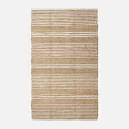 Homescapes Arlyn Natural Striped Handwoven Jute Rug, 120 X 170 Cm - thumbnail 2