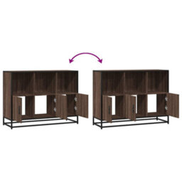 Berkfield Sideboard Brown Oak 100X35X76 Cm Engineered Wood - thumbnail 8