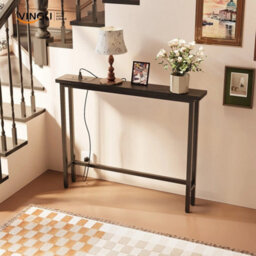 Console Table Sofa Table Hallway Table Entryway Display Shelf With Power Strip - thumbnail 5