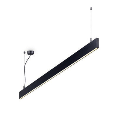 Ideal Lux Linus Integrated Led Indoor Linear Ceiling Pendant Lamp 1 Light White 3000K