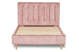 Divan Base Direct Eternal Contemporary Button-Backed Fabric Bed Base Only 6Ft Super King- Pavia Powder - thumbnail 3