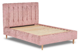Divan Base Direct Eternal Contemporary Button-Backed Fabric Bed Base Only 6Ft Super King- Pavia Powder - thumbnail 2