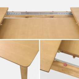Sweeek - 6 To 8-Seater Extendable Rectangular Dining Table Lina Natural 210X90X75 Cm - thumbnail 3