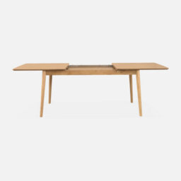 Sweeek - 6 To 8-Seater Extendable Rectangular Dining Table Lina Natural 210X90X75 Cm - thumbnail 2