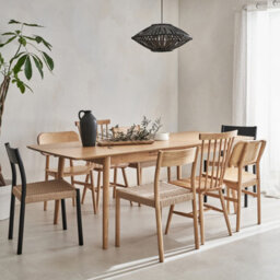 Sweeek - 6 To 8-Seater Extendable Rectangular Dining Table Lina Natural 210X90X75 Cm - thumbnail 6