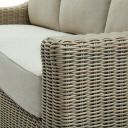 Wyld Haus Thai Grey Wicker Outdoor Three Seater Sofa - thumbnail 4