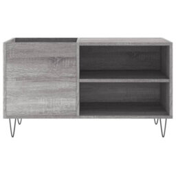 Walplus Record Cabinet Grey Sonoma 85X38X48 Cm Engineered Wood - thumbnail 4