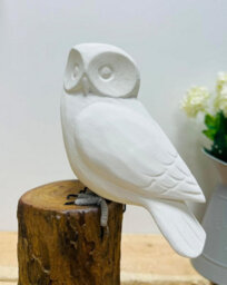 My Square Mile Bird Statue Ornament Wooden Hand Carved Bird Tree Stump British Birds Indoor/outdoor Garden Ornament (Paint Your Own) - thumbnail 2