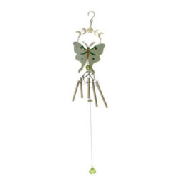 Moonphase Moth Windchime Celestial Metal Garden Wind Chime - thumbnail 2