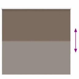 Berkfield Durable Roller Blind Blackout Coffee 160X175 Cm Fabric Width 156.6 Cm Polyester - thumbnail 5