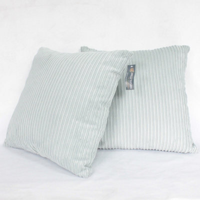Urban Textures Pack Of 2 Jumbo Corduroy Cushion Covers 20 X 20 Inches Sky Blue - image 1