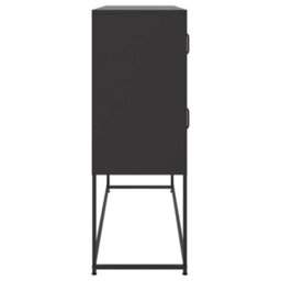 Vidaxl Sideboard Black 100.5X39X107 Cm Steel - thumbnail 7