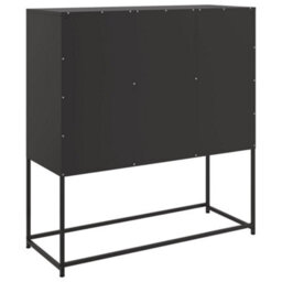 Vidaxl Sideboard Black 100.5X39X107 Cm Steel - thumbnail 8