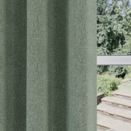 Enhanced Living Austin 100% Blackout, Thermal Green Curtains With Eyelet Header (Pair) - 46X54 Inch (117X137Cm) - thumbnail 3