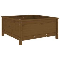 Berkfield Garden Planter Honey Brown 82.5X82.5X39 Cm Solid Wood Pine - thumbnail 2