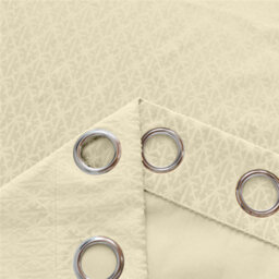 Luxury Living Temple Velvet Ring Top Curtains Cream - thumbnail 3