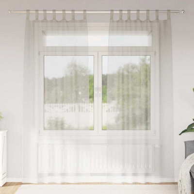 Walplus Curtains With Curtains 2 Pcs Cream 140X225Cm Polyester - image 1