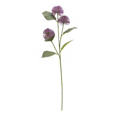 Lavender Viburnum 3 Bud Single Stem Artificial Flower (H) 650mm - image 1