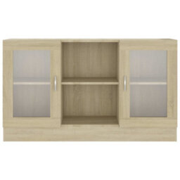 Vidaxl Vitrine Cabinet Sonoma Oak 120X30.5X70 Cm Engineered Wood - thumbnail 6