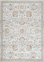 Livabliss Lillian-Washable Grey Yellow Blue Traditional Vintage Boho Living Dining Rug 160 X 213 Cm Easy Care, Non Shedding - thumbnail 1
