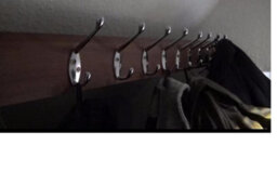 Dzina Hat And Coat Hooks Chrome Plated Pack Of 10 - thumbnail 4