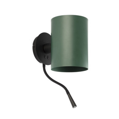 Luminosa Lighting Luminosa Guadalupe Reading Light Wall Light Black,green, E27