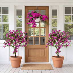 Costway 2 Pack Bougainvillea Artificial Trees Fake Bougainvillea Silk Floral Plants - thumbnail 4