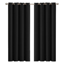 Marlow Blackout Curtains Window Curtain Draperies Pair Eyelet Bedroom Decor - thumbnail 1