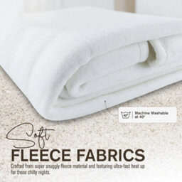 Sa Products Double Electric Heated Blanket, Detachable Remote & 3 Heat Settings - Machine Washable Heated Blankets (120X135Cm) - thumbnail 6