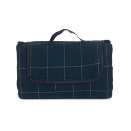 Red Hamper H086 Polyester Luxury Blue Tweed Picnic Blanket - thumbnail 2