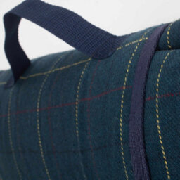 Red Hamper H086 Polyester Luxury Blue Tweed Picnic Blanket - thumbnail 5