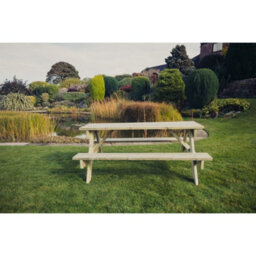 Churnet Valley Garden Furniture Ltd Churnet Valley Traditional Garden Picnic Table (179.5Cm) - thumbnail 3