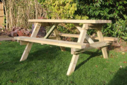 Churnet Valley Garden Furniture Ltd Churnet Valley Traditional Garden Picnic Table (179.5Cm) - thumbnail 6