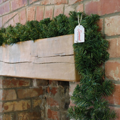 Samuel Alexander 270Cm (9Ft) X 20Cm Imperial Pine Christmas Garland Plain Green - image 1