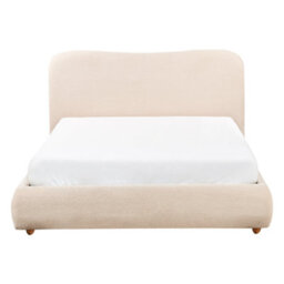 Beliani Ottoman Bed Boucle Blagnac 140 X 200 Cm (Eu Double) Light Beige - thumbnail 8