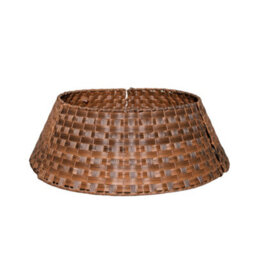 48Or70Cm Samuel Alexander Large Kd Plastic Wicker Rattan Woven Christmas Tree Skirt In Brown - thumbnail 9