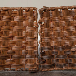 48Or70Cm Samuel Alexander Large Kd Plastic Wicker Rattan Woven Christmas Tree Skirt In Brown - thumbnail 7