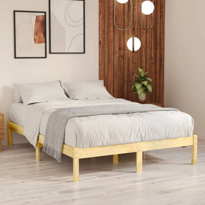 Berkfield Bed Frame Solid Wood Pine 160X200 Cm - image 1