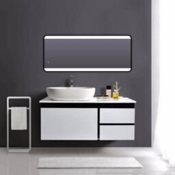 Noir 1200mm X 600mm Black Frame Mirror With Colour Change (11852) - thumbnail 3