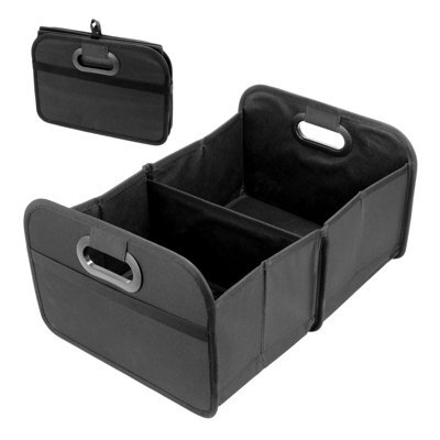 Spares2Go Car Boot Organiser With Mesh Pocket, Washable And Collapsible - image 1