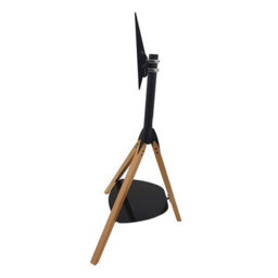 "Xample Avf Hoxton Tv Stand For Tvs Up To 70"" (40Kg) - Light Wood Tripod Legs, Adjustable Height & Tilt, Glass Shelf, Cable Management" - thumbnail 5