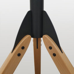 "Xample Avf Hoxton Tv Stand For Tvs Up To 70"" (40Kg) - Light Wood Tripod Legs, Adjustable Height & Tilt, Glass Shelf, Cable Management" - thumbnail 7