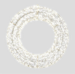 Xmas Haus 50X5Cm 2D White Metal Wreath With 720 Cool White Led - thumbnail 1